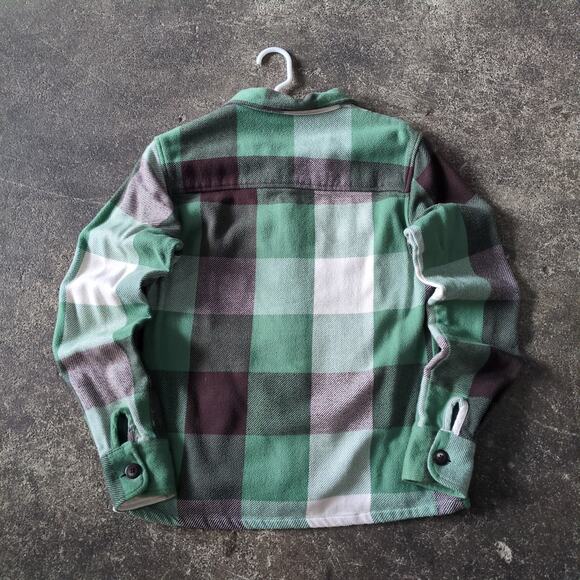 Cabela's Jacket Womens S Green Plaid Flannel Shacket Button Up Retro Outdoors - Picture 3 of 8